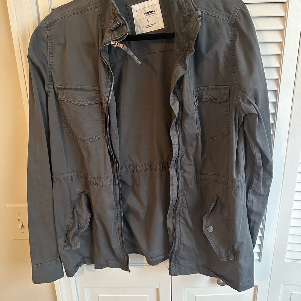 Sonoma Charcoal Zip-Up Jacket